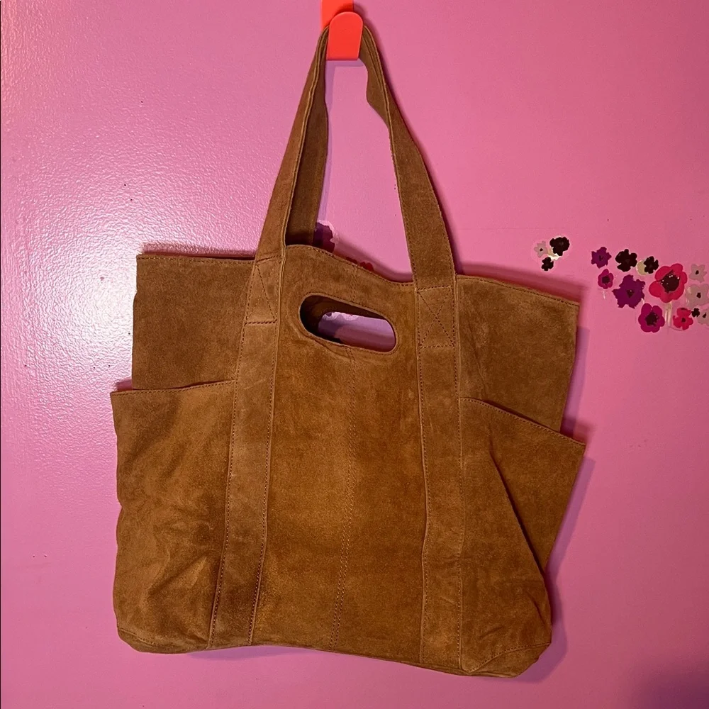 Free People Suede Caravan Tote brown - Picture 7 of 15